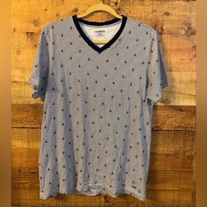 Express Anchor V-Neck T-shirt
